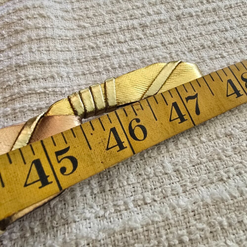 Vintage Mixed Metallics Leather Link Belt​​ - Picture 5 of 6